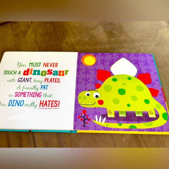 Never touch a Dinosaur-touch & feel board book written by Rosie Greening - Picture 3 of 3